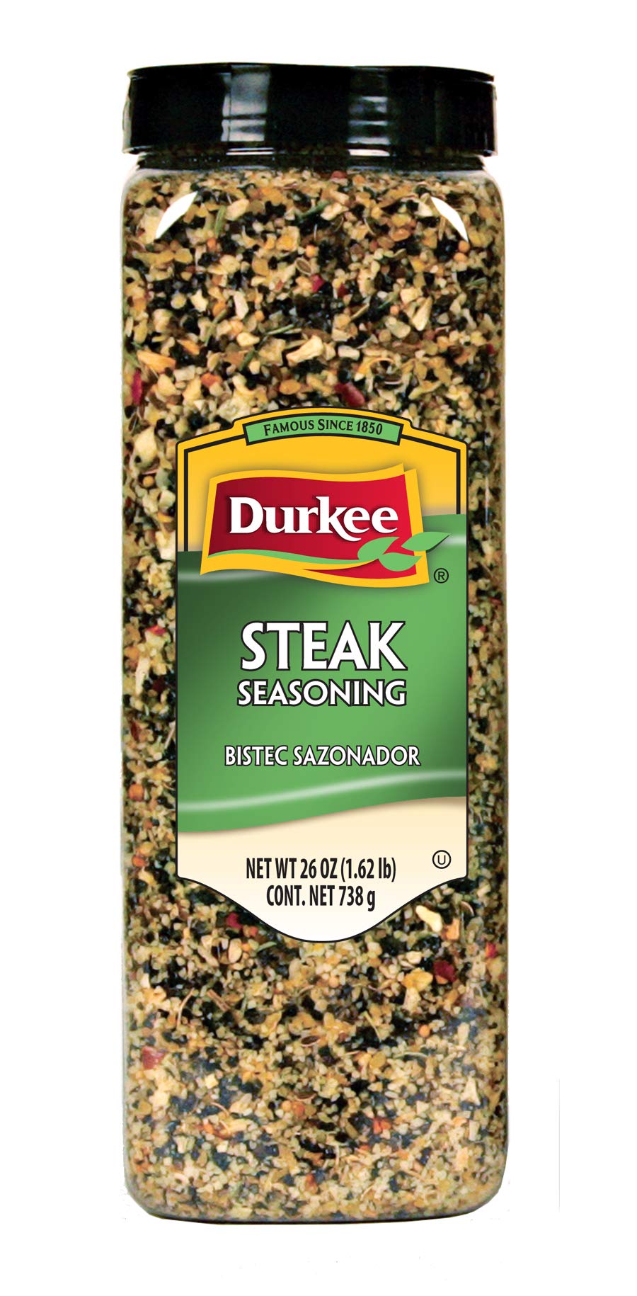Steak Seasoning - 26 oz. container by Durkee – 26 Ounces, Pack of 6