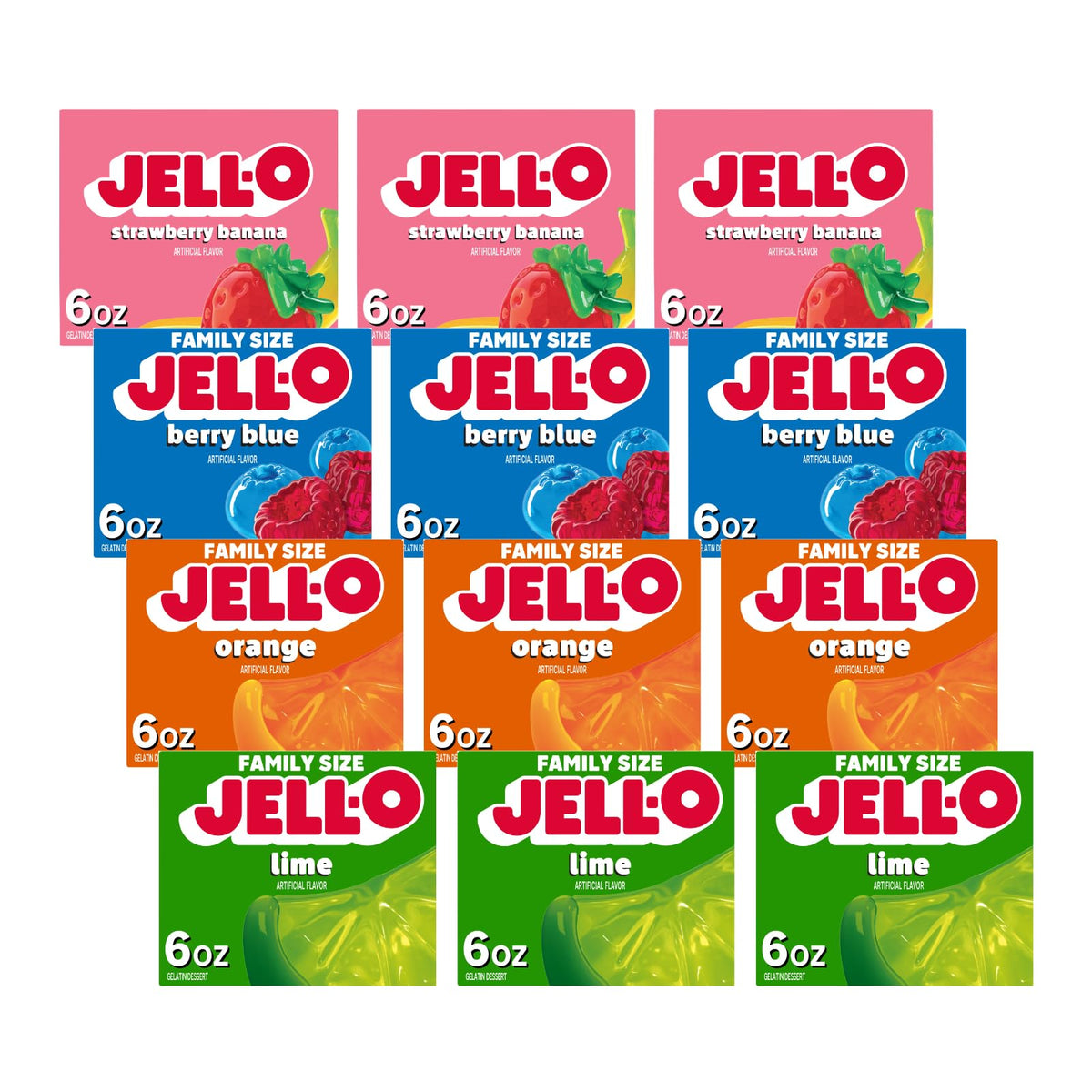 Jell-O Tropical Twist / 6 Ounce (Pack of 12) / 12 Gelatin