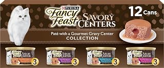 Fancy Feast Purina Savory Centers Wet Cat Food, 3 oz. Cans, 24-Pack