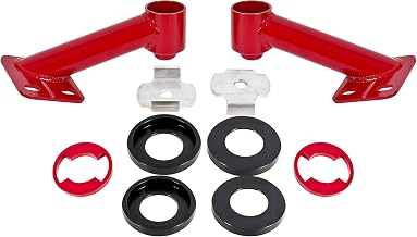 BMR Suspension CB005R - Cradle Bushing Lockout Kit, Level 2-2015-2017 Mustang (Red)