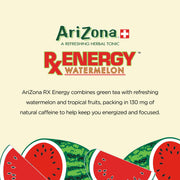 AriZona Rx Energy Watermelon / 22 Fl Oz (12 Pack) / 12 Fruit Juice