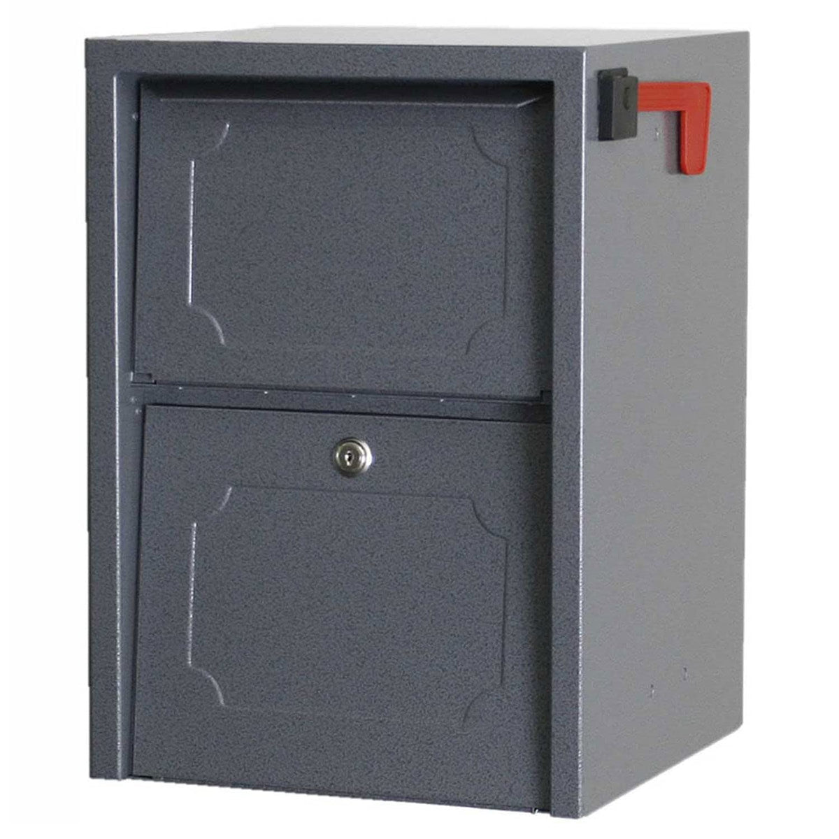 dVault Gray / 14"L x 14"W x 20"H / Industrial Wall-Mount Mailboxes