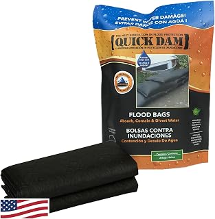 Quick Dam QD1224-2 Water Activated Flood Bags (2 Pack), Black, 2 Count | 2 Pack