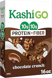 Kashi GO Chocolate Crunch Protein Cereal 16oz | 10g Protein, 10g Fiber