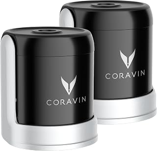 CORAVIN Sparkling Stoppers Preserve Wine for 4 Weeks 2 Stoppers for Champagne, Other Sparkling Wines