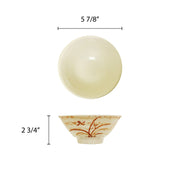 Gold orchid melamine dinnerware collection 16 oz by Thunder Group – Melamine, Beidge, Model 5706