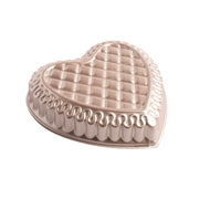 Formed Quilted Heart Pan by Nordic Ware – 9 Cup, 9.0 cups, Aluminum, Golden Hour, Model 31822
