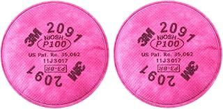 3M Particulate Filter 2091, P100, Pink