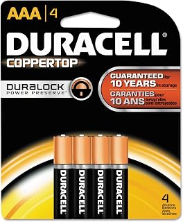 DURACELL Coppertop AAA Batteries, 4-Count (Pack of 2)