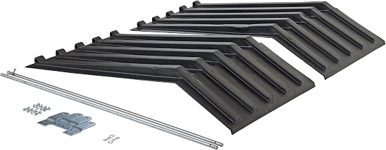 Vestil PLID-H-100 Polyethylene Heavy Duty H Style Hopper Lid (Use with 1 Cubic Yard Hoppers) Black