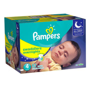 Swaddlers Diapers by Pampers – Size 4 (62 Count), Polypropylene, White, Model 10037000963773