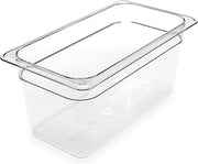 Carlisle StorPlus Polycarbonate Food Pan, 1/3 Size, 5.7 Qt, 1 Ct, Clear