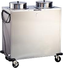 E937 Food Service Adjust-a-Fit Express Heat Cabinet Plate Dispenser, Stainless Steel (Fully Assembled)