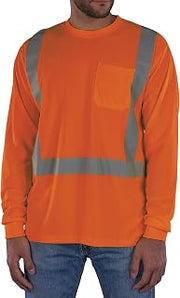 Ergodyne Unisex Adult Glowear 8284 Essential Hi-vis Long Sleeve T-Shirt - Type R, Class 2