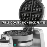 Waring Double Belgian Waffle Maker | 120 V, 1400W / 18x11x12 / Silver Commercial Waffle Makers