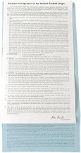 Maxie Baughan Philadelphia Eagles Signed/Autographed 1962 Contract JSA 160870 - NFL Cut Signatures