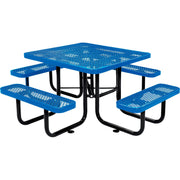 Global Industrial Blue / 81D x 81W x 29.5H in / Industrial Picnic Tables