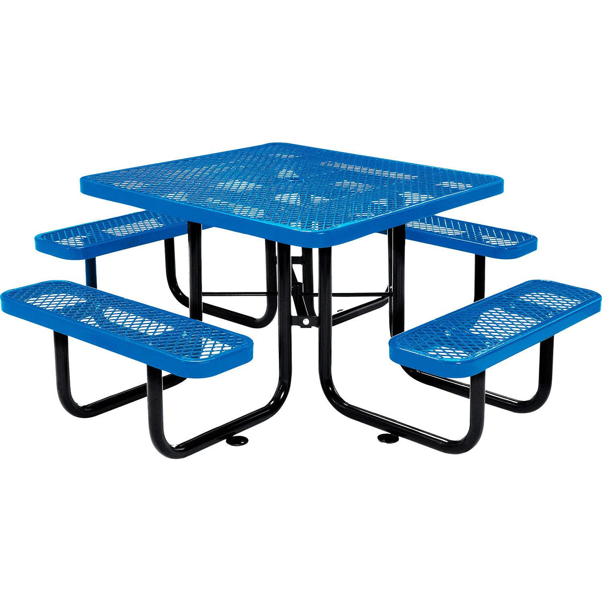 Global Industrial Blue / 81D x 81W x 29.5H in / Industrial Picnic Tables