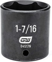 GEARWRENCH 1/2" Drive 6 Pt. Standard Impact Socket, 1-7/16" - 84517N