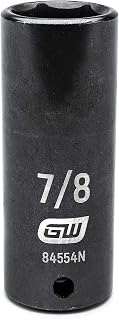 GEARWRENCH 1/2" Drive Deep Impact SAE Socket 7/8", 6 Point - 84554N