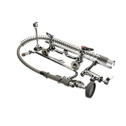 Pre-Rinse Unit with Ceramas and Wall Bracket by T&S Brass – Polished chrome plated brass, Polished Chrome, Model B-0133-12-CR-B