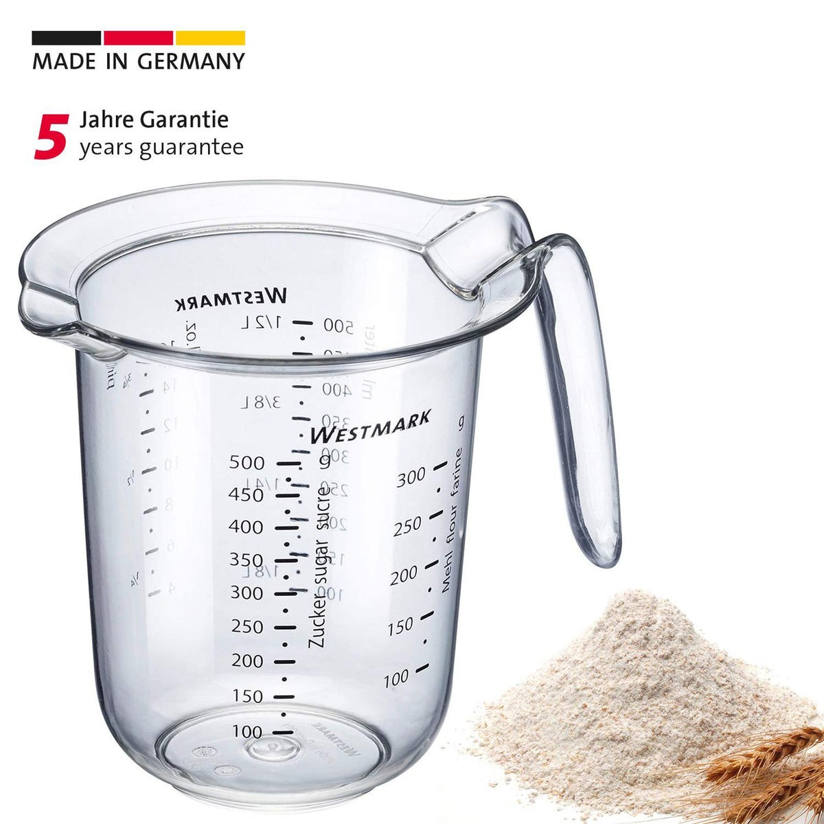 Measuring Jug by Westmark – 0.5 liters, Plastic, Clear, Model 30642270