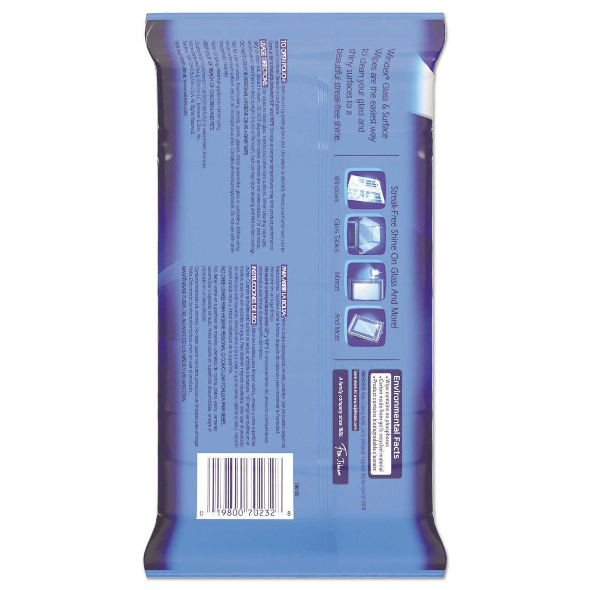 Original Glass and Surface Wipes by Windex – 1 Count (Pack of 1), Glass, Model FBA_SJNCB702325