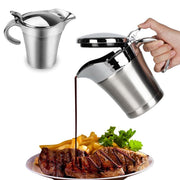 Shofilt Stainless Steel Gravy Boat, Double Wall Insulated, 17oz, Silver