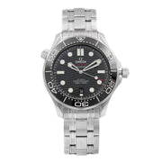 Seamaster Automatic Chronometer Black Dial Men's Watch by Omega – Silver, Model 210.30.42.20.01.001