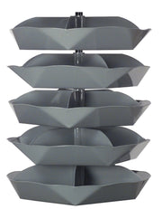 Manufacturing Rotabin 5 Shelf 44" (5 compartments per Shell) by Durham – 5 shelf, Alloy Steel, Model 1505-95