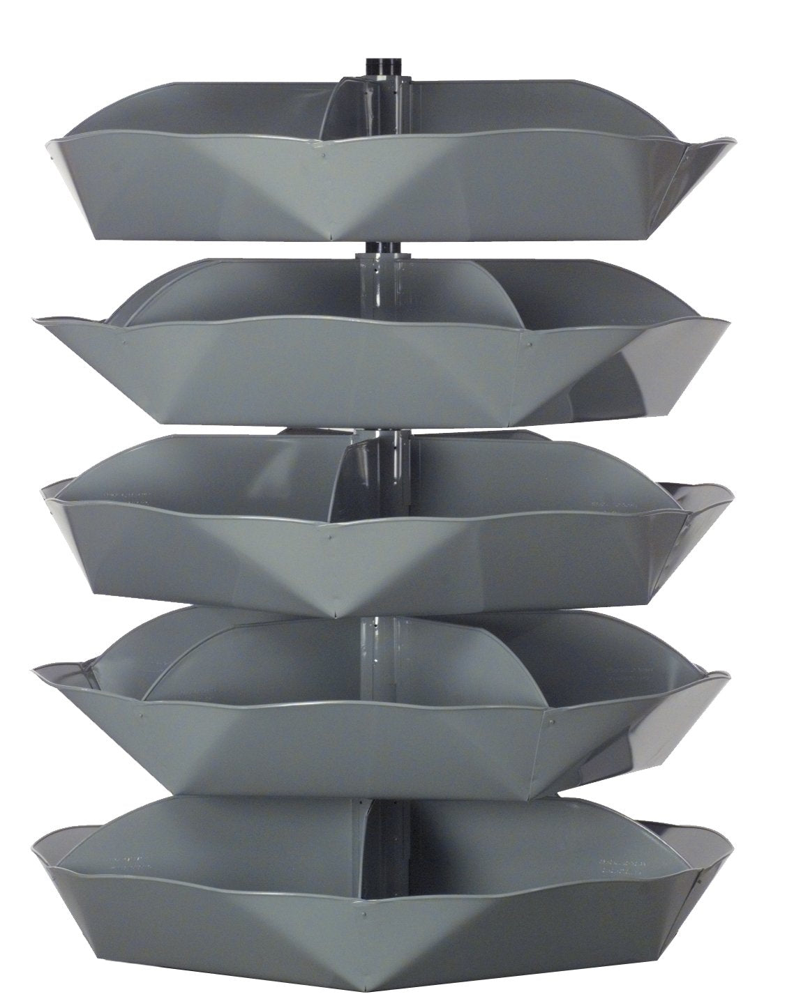 Manufacturing Rotabin 5 Shelf 44" (5 compartments per Shell) by Durham – 5 shelf, Alloy Steel, Model 1505-95