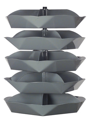 Manufacturing Rotabin 5 Shelf 44" (5 compartments per Shell) by Durham – 5 shelf, Alloy Steel, Model 1505-95