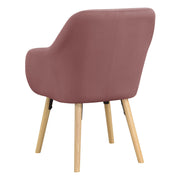 Convenience Concepts Blush Velvet / Chair / 25.25"L x 26.75"W x 33.5"H Chairs