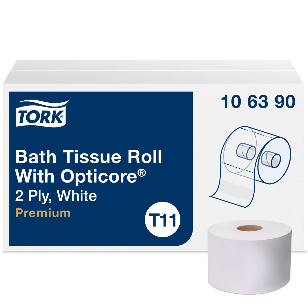Tork 36 Count (Pack of 1) / White / 1 Toilet Paper