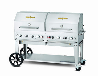 60" Mobile Grill - Propane by Crown Verity – Stainless Steel, Model CV-MCB-60