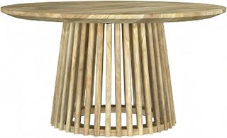 Furnifact Mango Round Coffee Table Solid Wood Construction Durable Finish Includes 1 Coffee Table Ideal for Living Room and Modern Decor