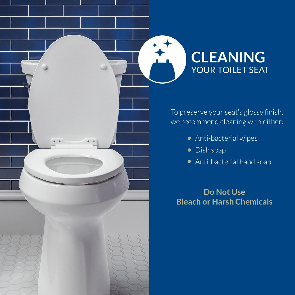 Bemis Round / American / White Toilet Seats