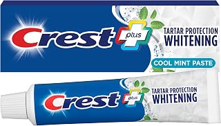 Crest Tartar Protection & Anticavity Toothpaste with Fluoride, Regular Paste, 2.4oz (Pack of 3)