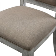 Upholstered Wood Dining Chairs Set of 2 with Turned Legs by Furnifact – Wood, Beige, Pack of 2