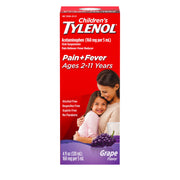 Children's Liquid Oral Suspension by Tylenol – 4 Ounce, Grape, Model 300450296092