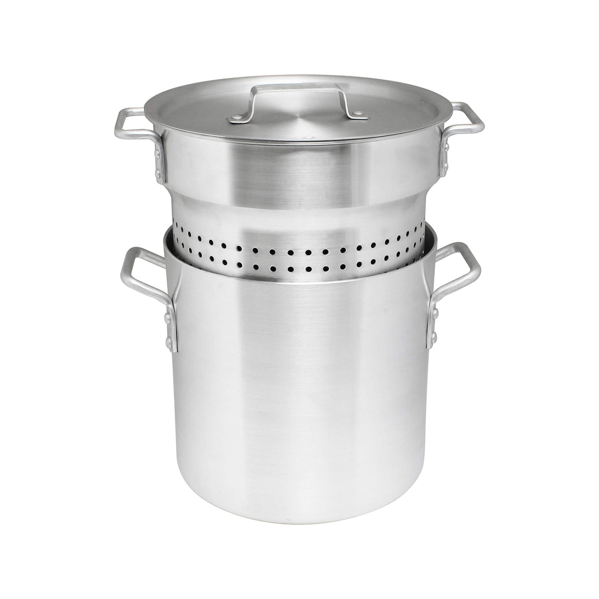 Pasta Cooker by Thunder Group – 12 Quarts, Aluminum, Silver, Model ALSKPC112
