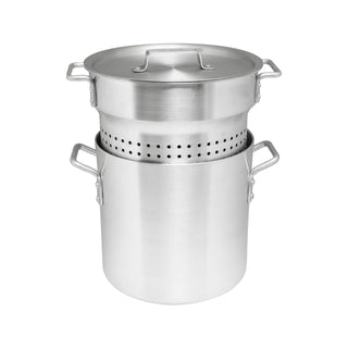 Pasta Cooker by Thunder Group – 12 Quarts, Aluminum, Silver, Model ALSKPC112