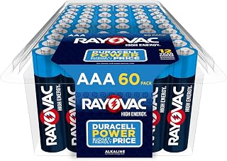 Rayovac High Energy AAA Batteries (60 Pack), Alkaline Triple A Batteries | Alkaline, Triple A