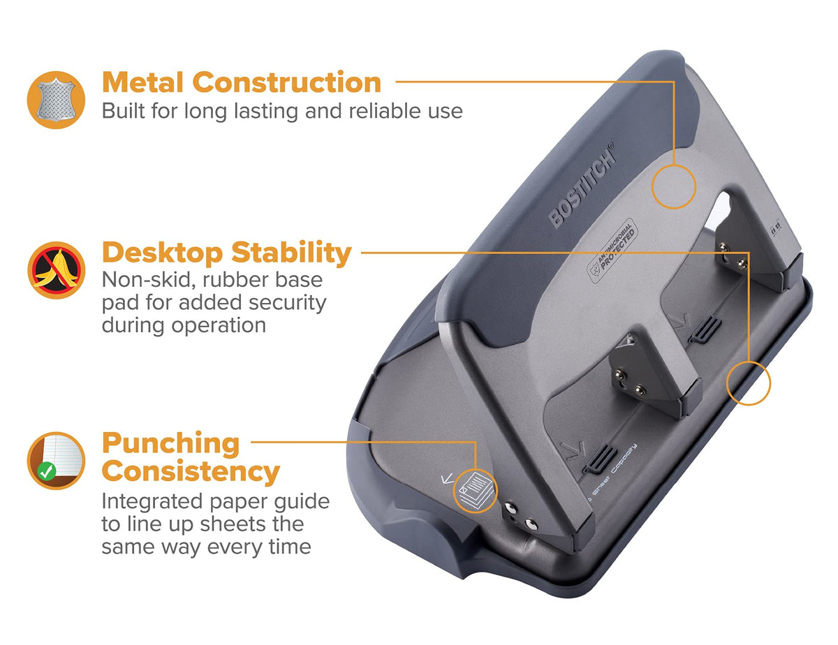 Bostitch Gray / 1 Hole Punches