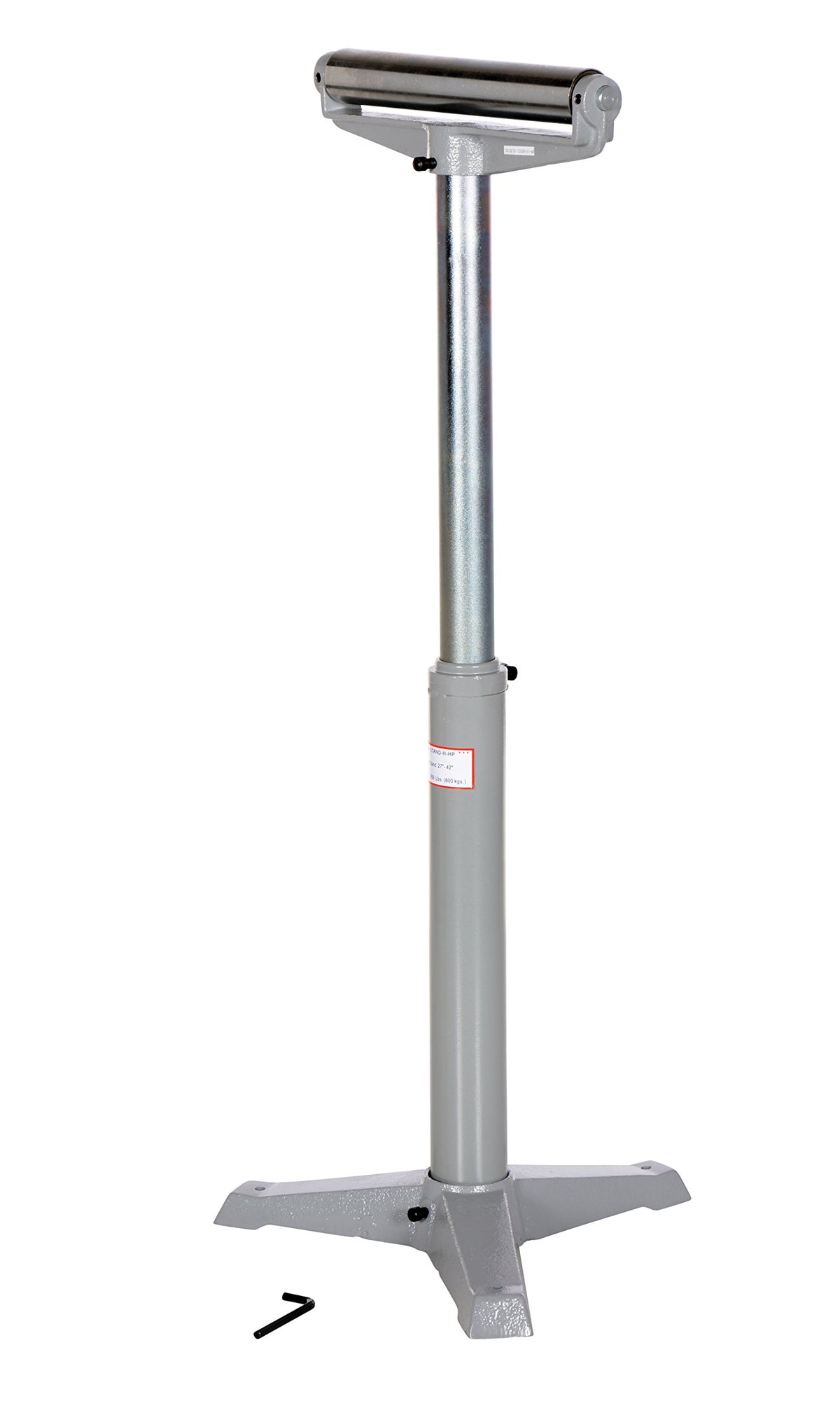 Steel Horizontal Roller Stand 27 In. to 42 In. Raised Height by Vestil – One Size, Alloy Steel, Grey, Model STAND-H-HP