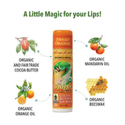 Sweet Orange Cocoa Butter Lip Balm - .25oz Stick by Badger – 0.25 Ounce (Pack of 1), A1087, Model 208165