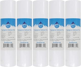 5-Pack Replacement for Everpure EV9293-02 Polypropylene Sediment Filter | Compatible with Everpure Twin 10" PreFilter Manifold (EV9293-02) - Universal 10-inch 5-Micron Cartridge