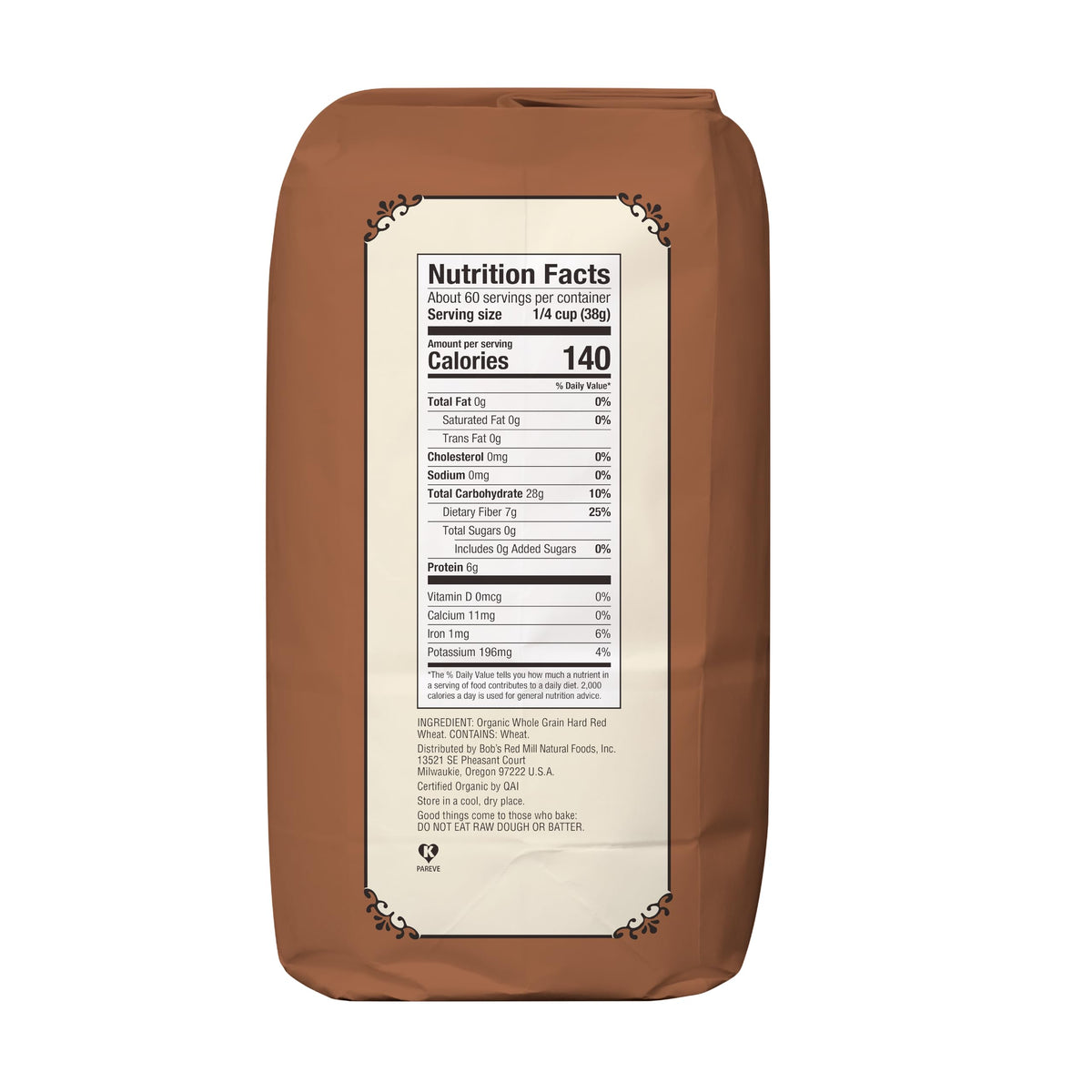 Organic Whole Wheat Flour by Bob's Red Mill – 5 Pound (Pack of 1), Model BRM-206