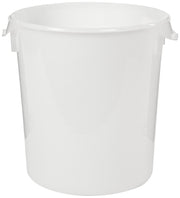 Plastic Round Food Storage Container by Rubbermaid Commercial Products – 22 Qt., 22.0 quarts, Polyethylene, White, Model FG572800WHT