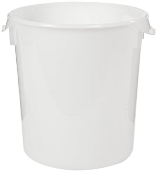 Plastic Round Food Storage Container by Rubbermaid Commercial Products – 22 Qt., 22.0 quarts, Polyethylene, White, Model FG572800WHT